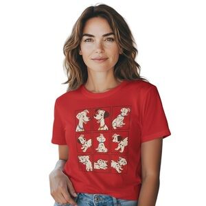 Disney Red Dalmatian Cartoon Tee
